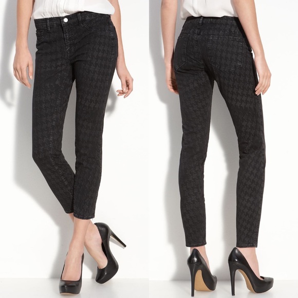 J Brand Denim - J BRAND Houndstooth Print Skinny Jeans 31